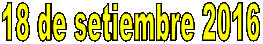 18 de setiembre 2016