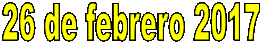 26 de febrero 2017