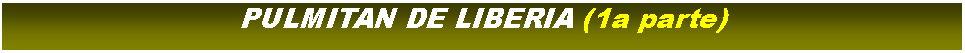 Cuadro de texto: PULMITAN DE LIBERIA (1a parte)