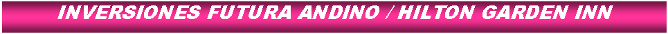 Cuadro de texto: INVERSIONES FUTURA ANDINO / HILTON GARDEN INN