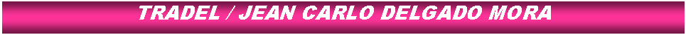 Cuadro de texto: TRADEL / JEAN CARLO DELGADO MORA